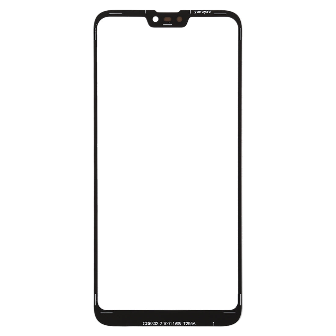 Front Screen Outer Glass Lens for Asus Zenfone Max Shot / Zenfone Max Plus (M2) / ZB634KL (Black)