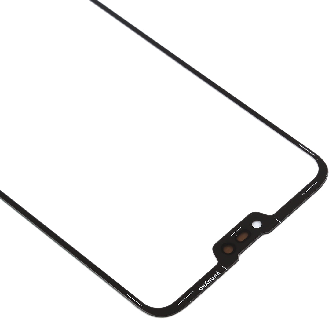 Front Screen Outer Glass Lens for Asus Zenfone Max Shot / Zenfone Max Plus (M2) / ZB634KL (Black)