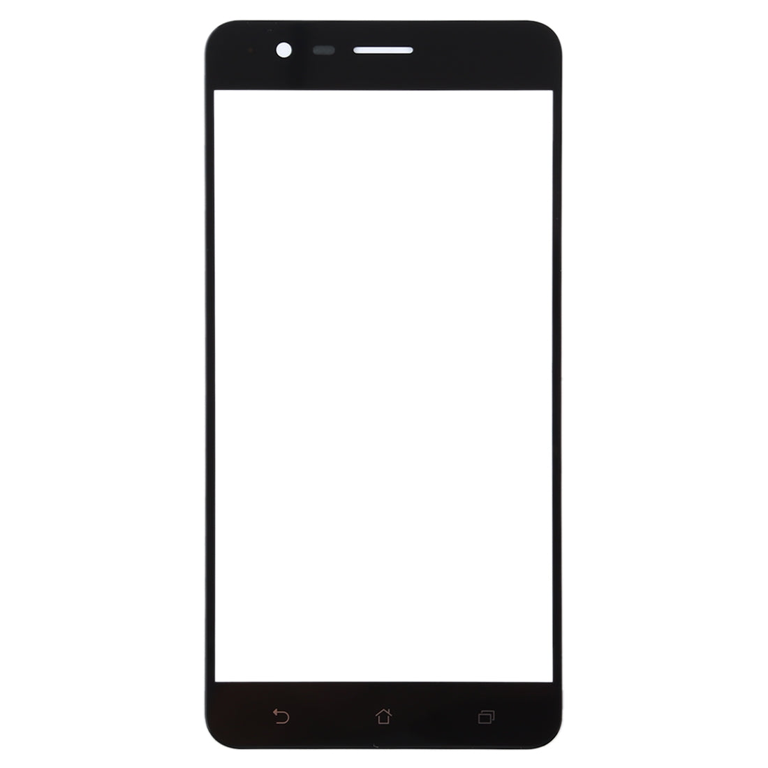 Front Screen Outer Glass Lens for Asus Zenfone 3 Zoom ZE553KL / Z01HD (Black)