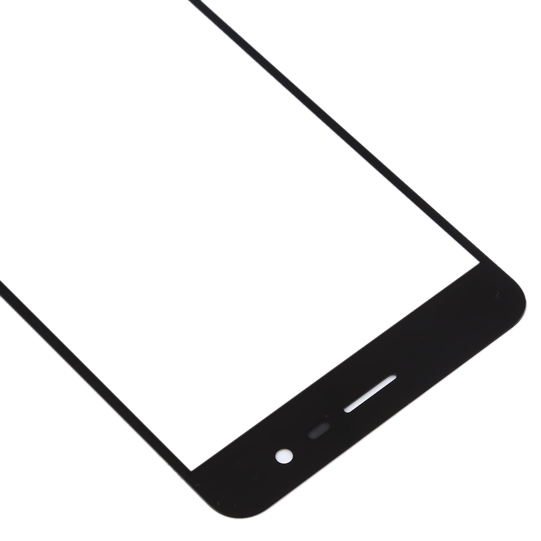 Front Screen Outer Glass Lens for Asus Zenfone 3 Zoom ZE553KL / Z01HD (Black)