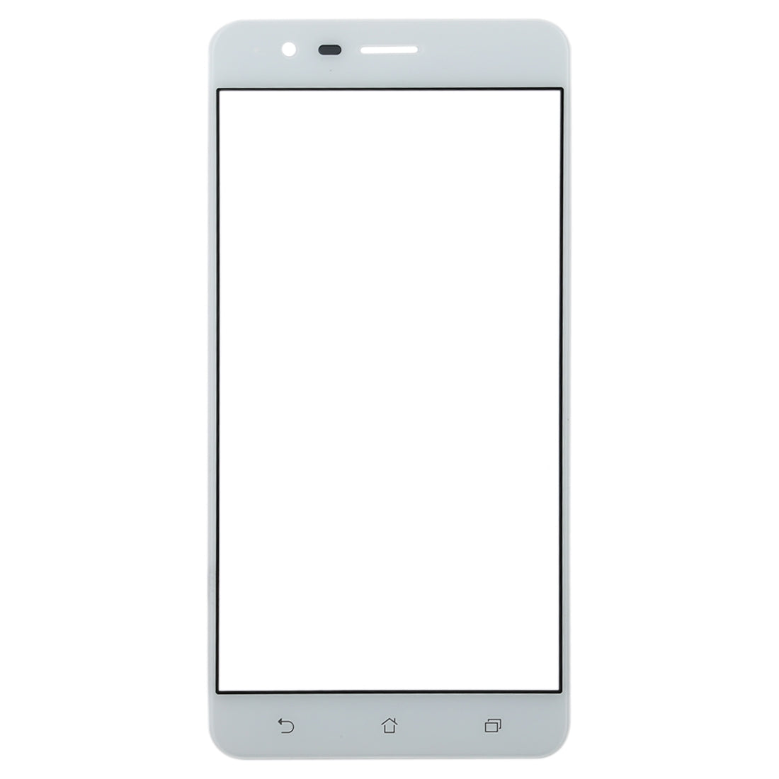 Front Screen Outer Glass Lens for Asus Zenfone 3 Zoom ZE553KL / Z01HD (White)