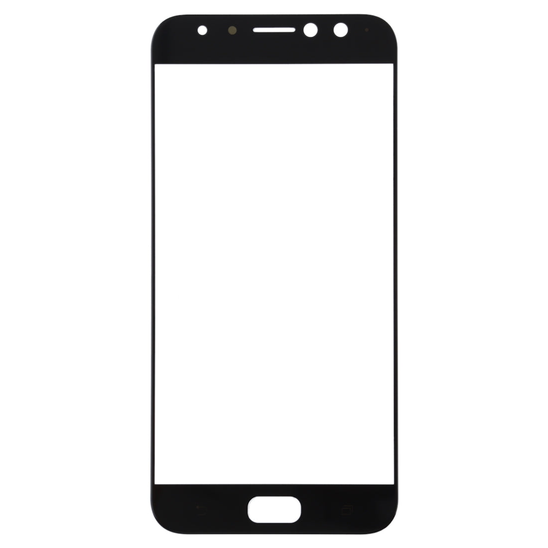 Front Screen Outer Glass Lens for Asus ZenFone 4 Selfie Pro ZD552KL / Z01MD / Z01MDA (Black)