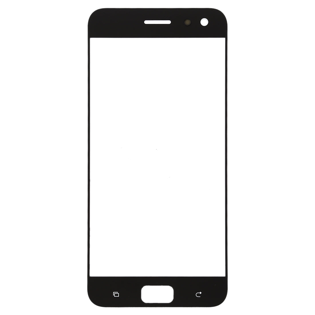 Front Screen Outer Glass Lens for Asus ZenFone 4 Pro ZS551KL / Z01GD (Black)