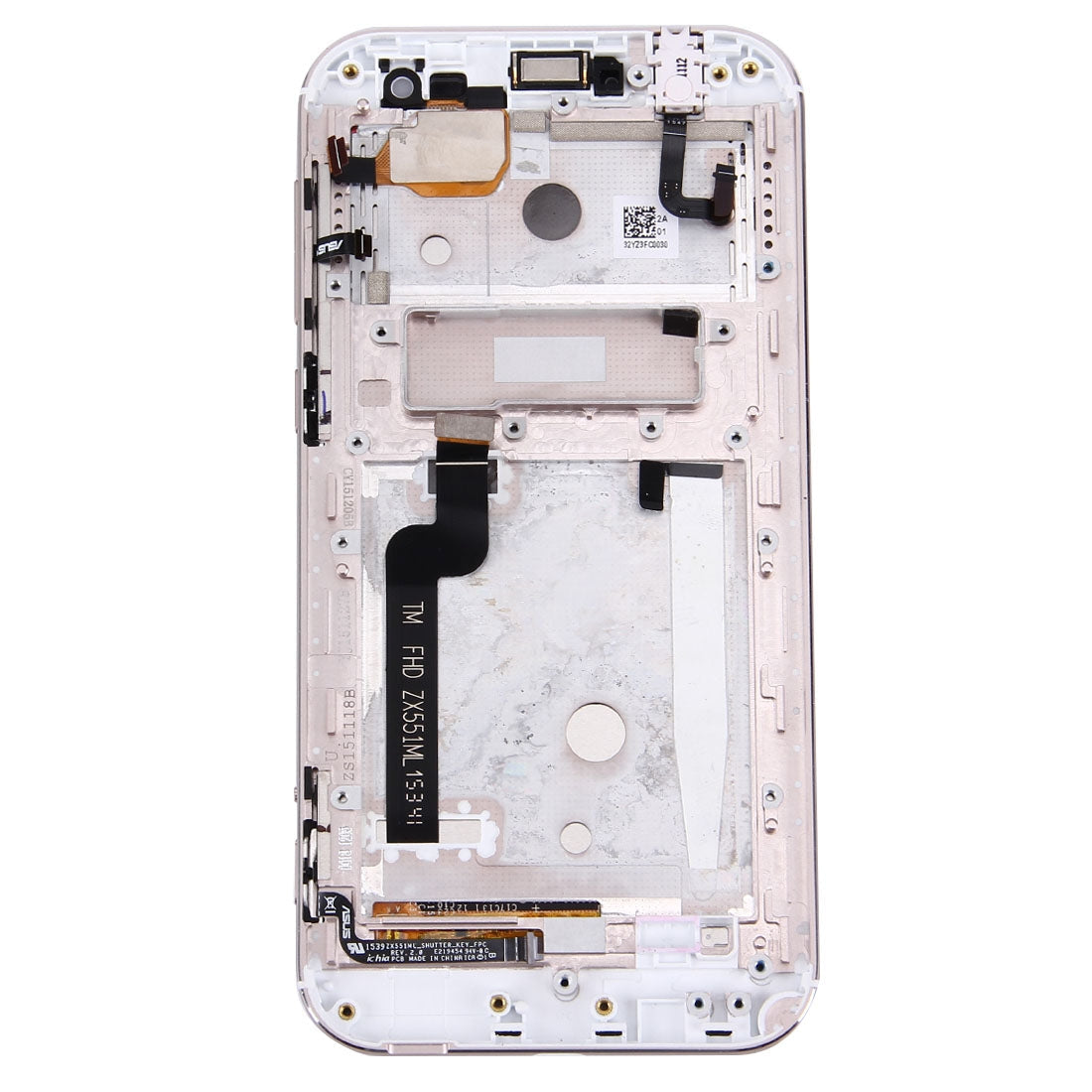 OEM LCD Screen for ASUS ZenFone Zoom 5.5 inch / ZX551ML Digitizer Full Assembly with Frame?White)