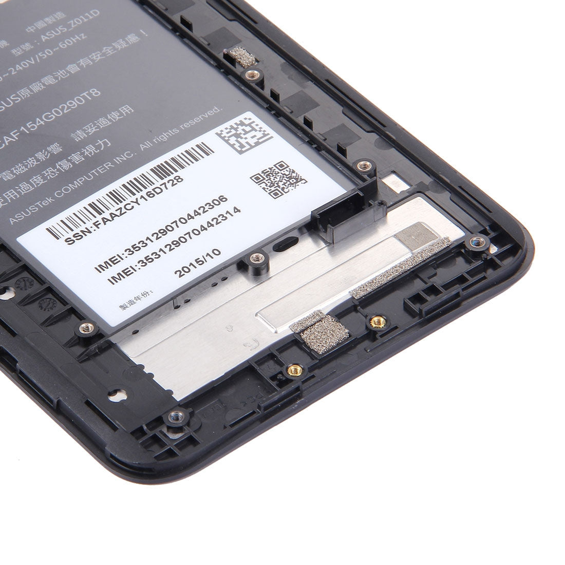OEM LCD Screen for Asus Zenfone 2 Laser / ZE601KL Digitizer Full Assembly with Frame?Black)
