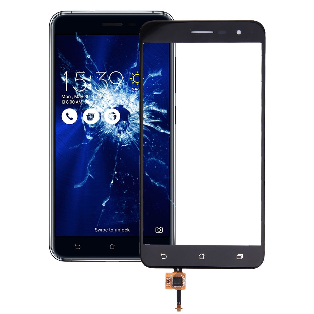 Touch Panel for Asus ZenFone 3 / ZE520KL (Black)