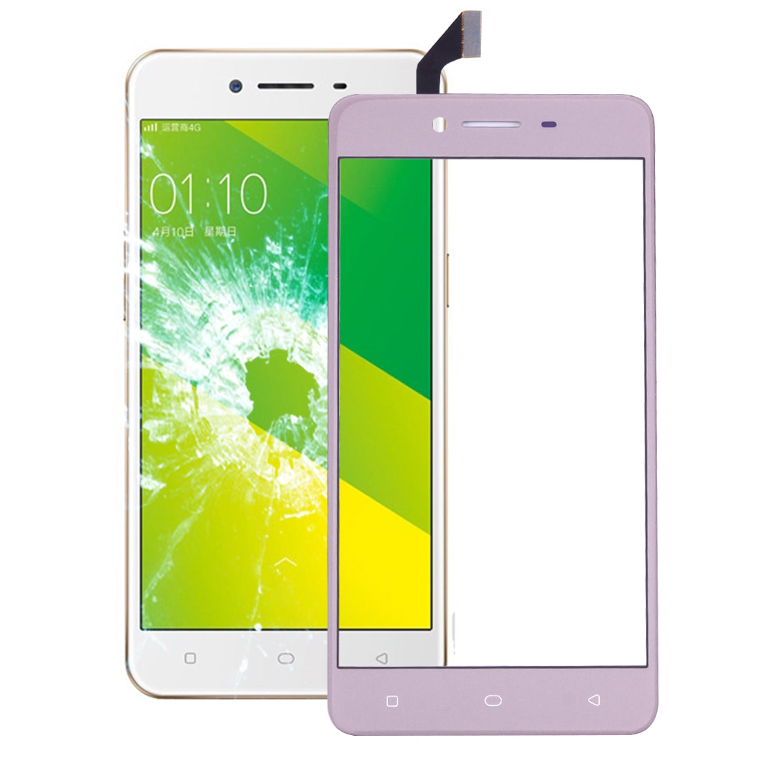For OPPO A37 Touch Panel(Rose Gold)