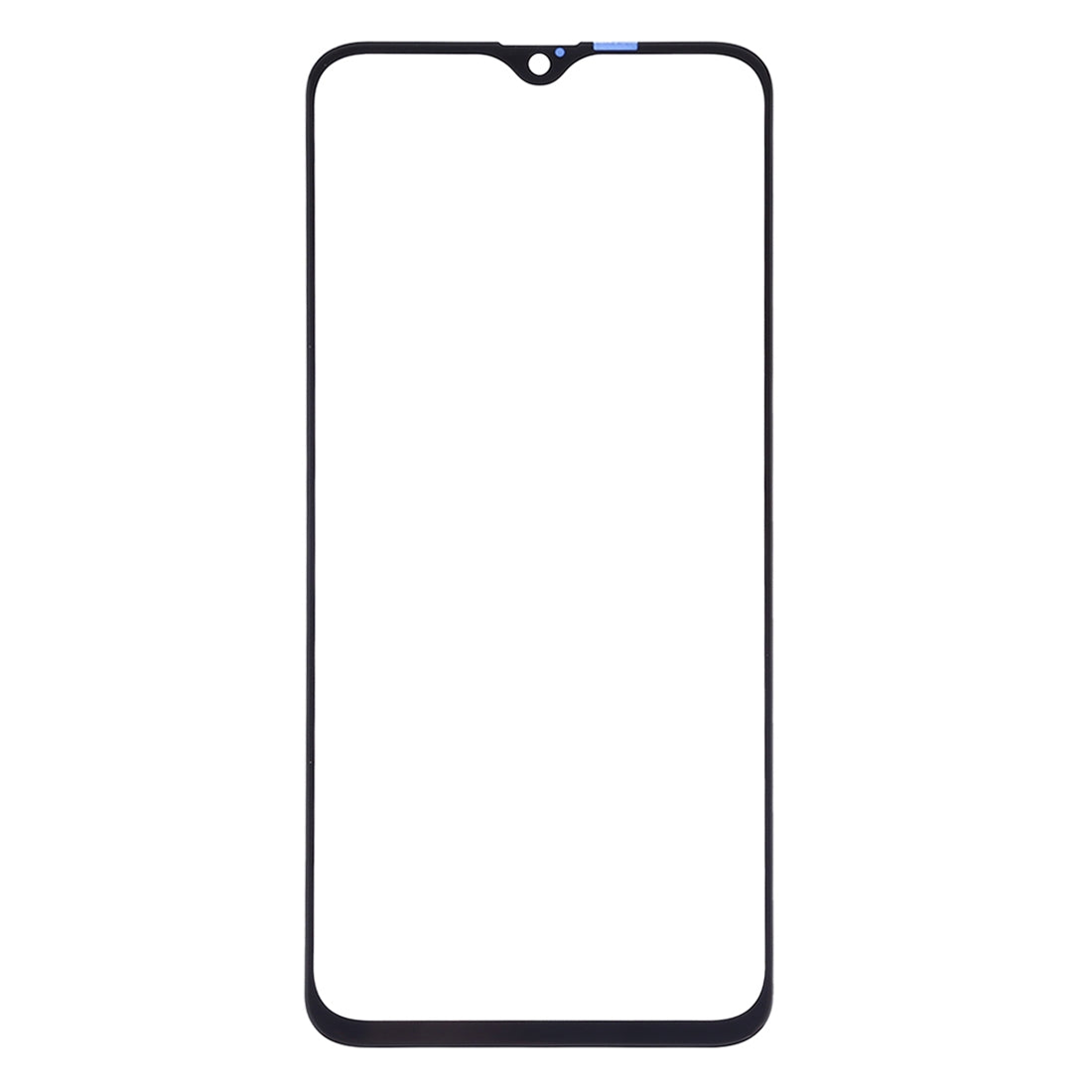 For OPPO R15X Front Screen Outer Glass Lens (Black)