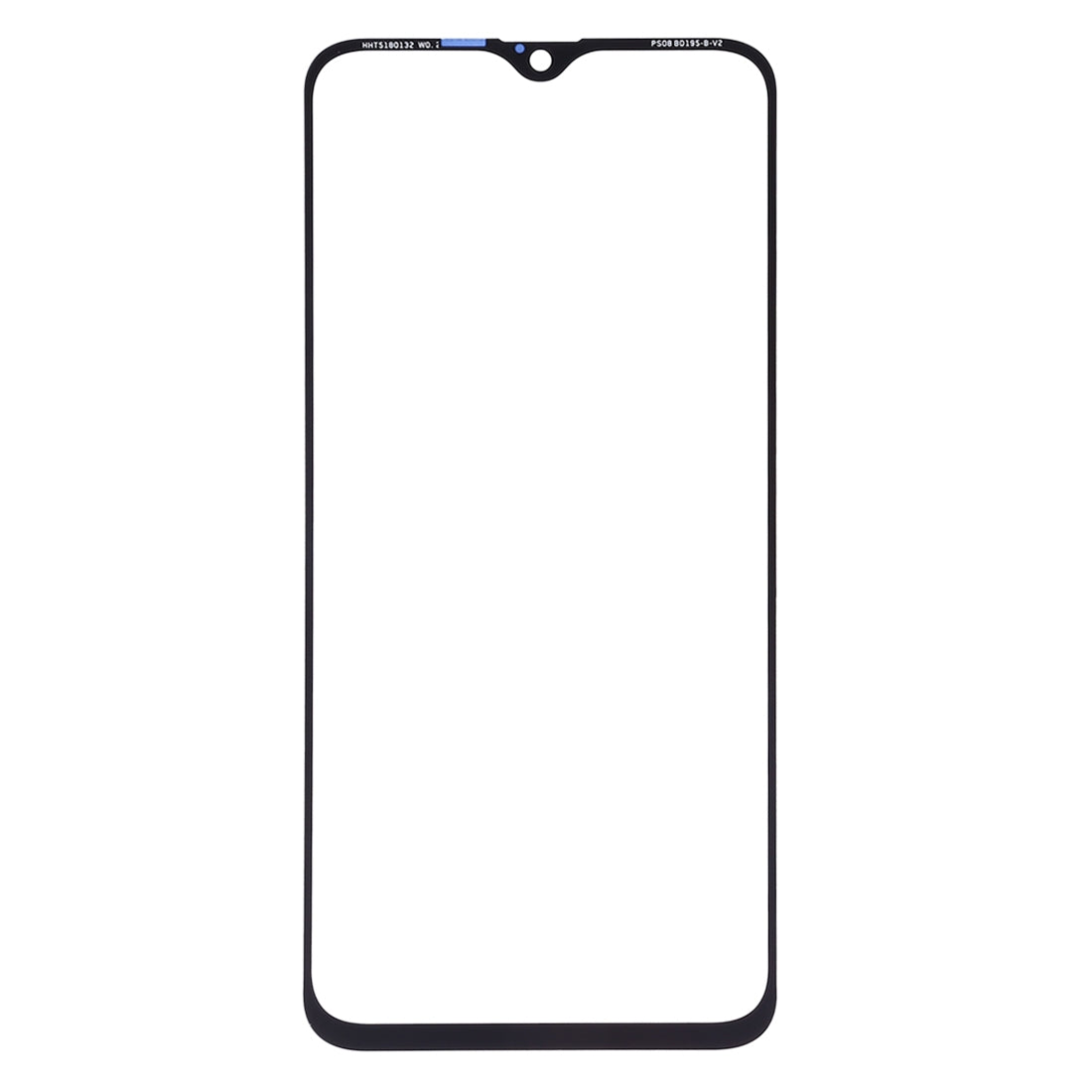 For OPPO R15X Front Screen Outer Glass Lens (Black)