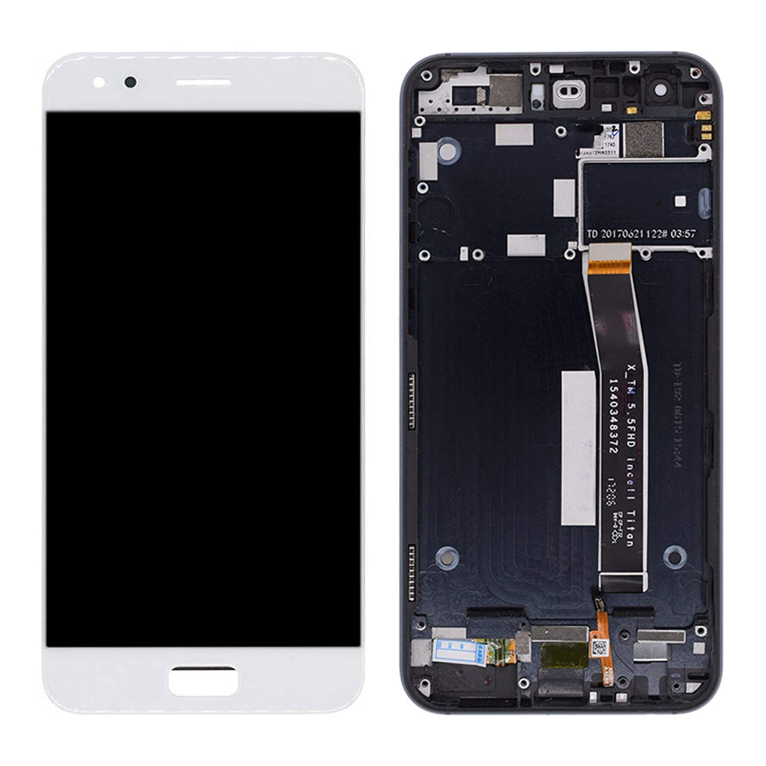 OEM LCD Screen for Asus ZenFone 4 ZE554KL Z01KDA Z01KD Z01KS Digitizer Full Assembly with Frame?White)