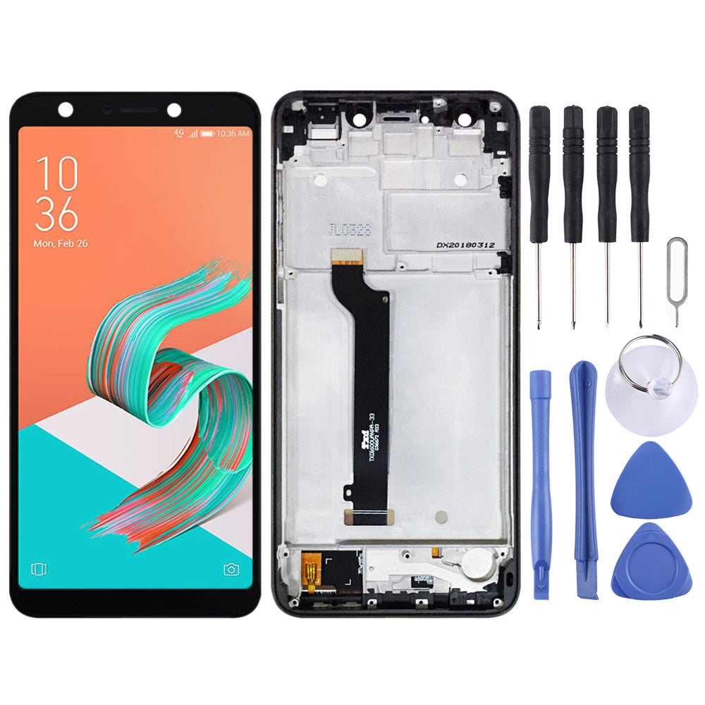 OEM LCD Screen for Asus ZenFone 5 Lite X017DA ZC600KL S630 SDM630 Digitizer Full Assembly with Frame?Black)