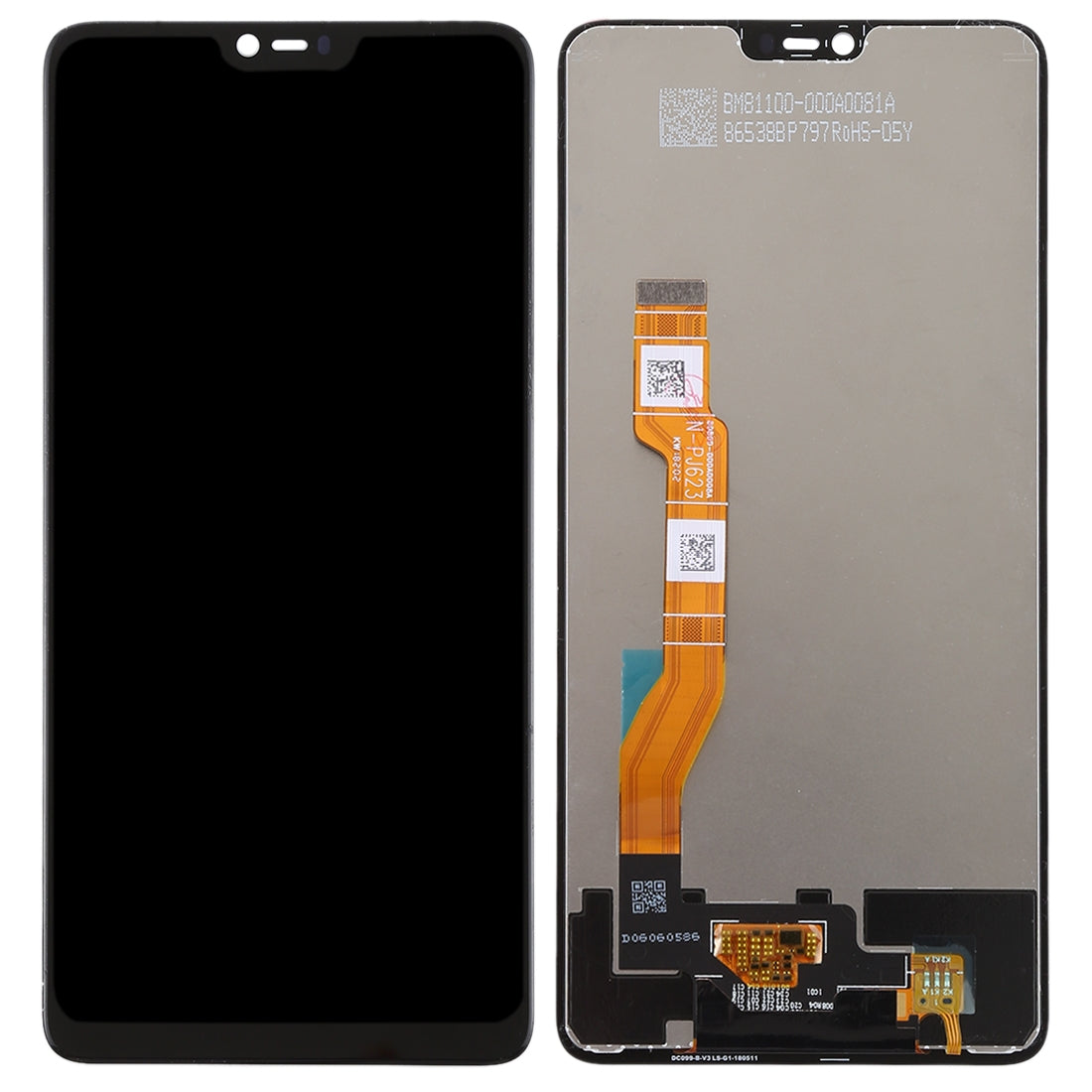 TFT LCD Screen for OPPO F7 / A3 with Digitizer Full Assembly (Black)