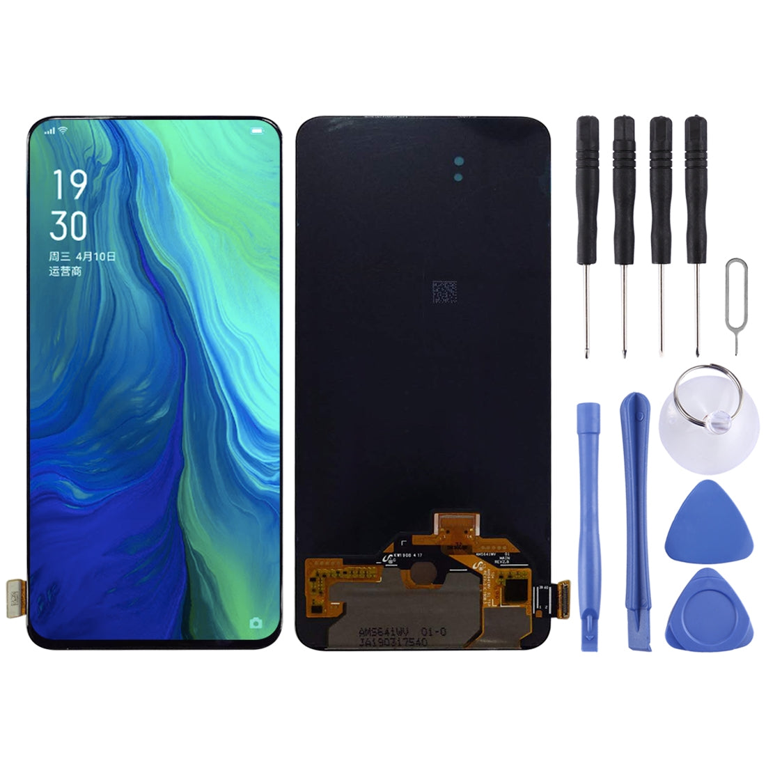 For OPPO Reno Original LCD Screen with Digitizer Full Assembly (Black)