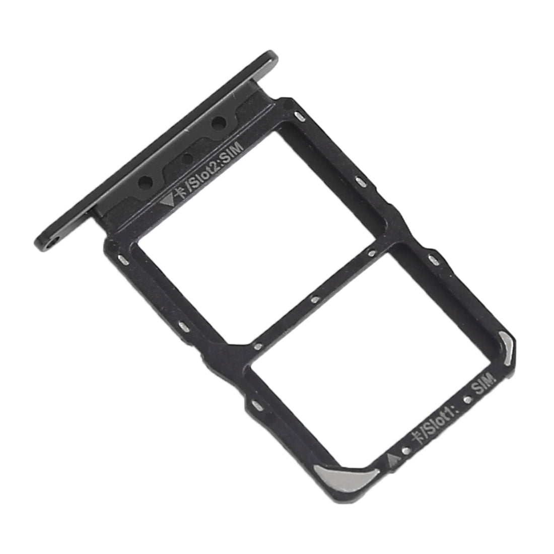SIM Card Tray + SIM Card Tray for Huawei Nova 4 (Black)