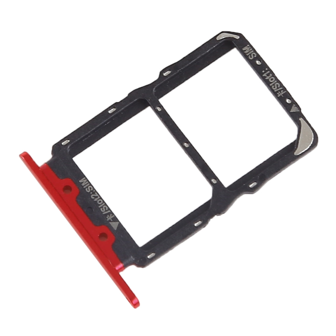 SIM Card Tray + SIM Card Tray for Huawei Nova 4 (Red)