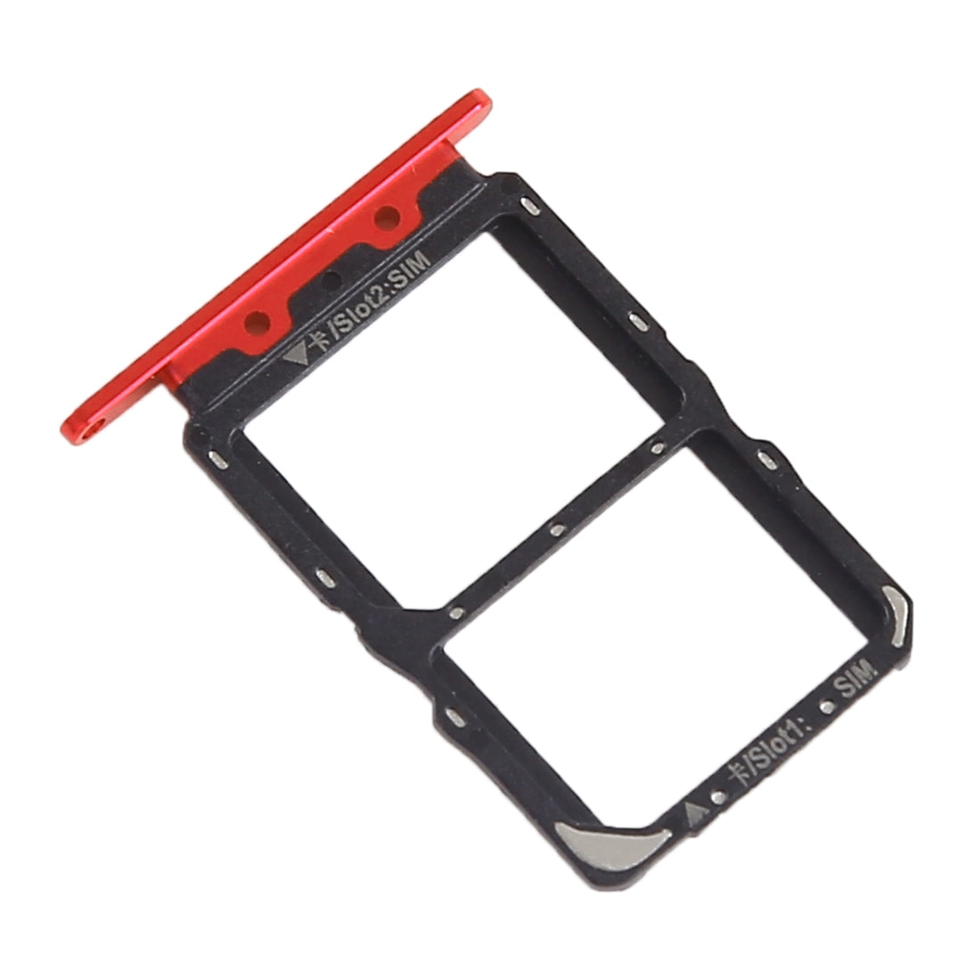 SIM Card Tray + SIM Card Tray for Huawei Nova 4 (Red)