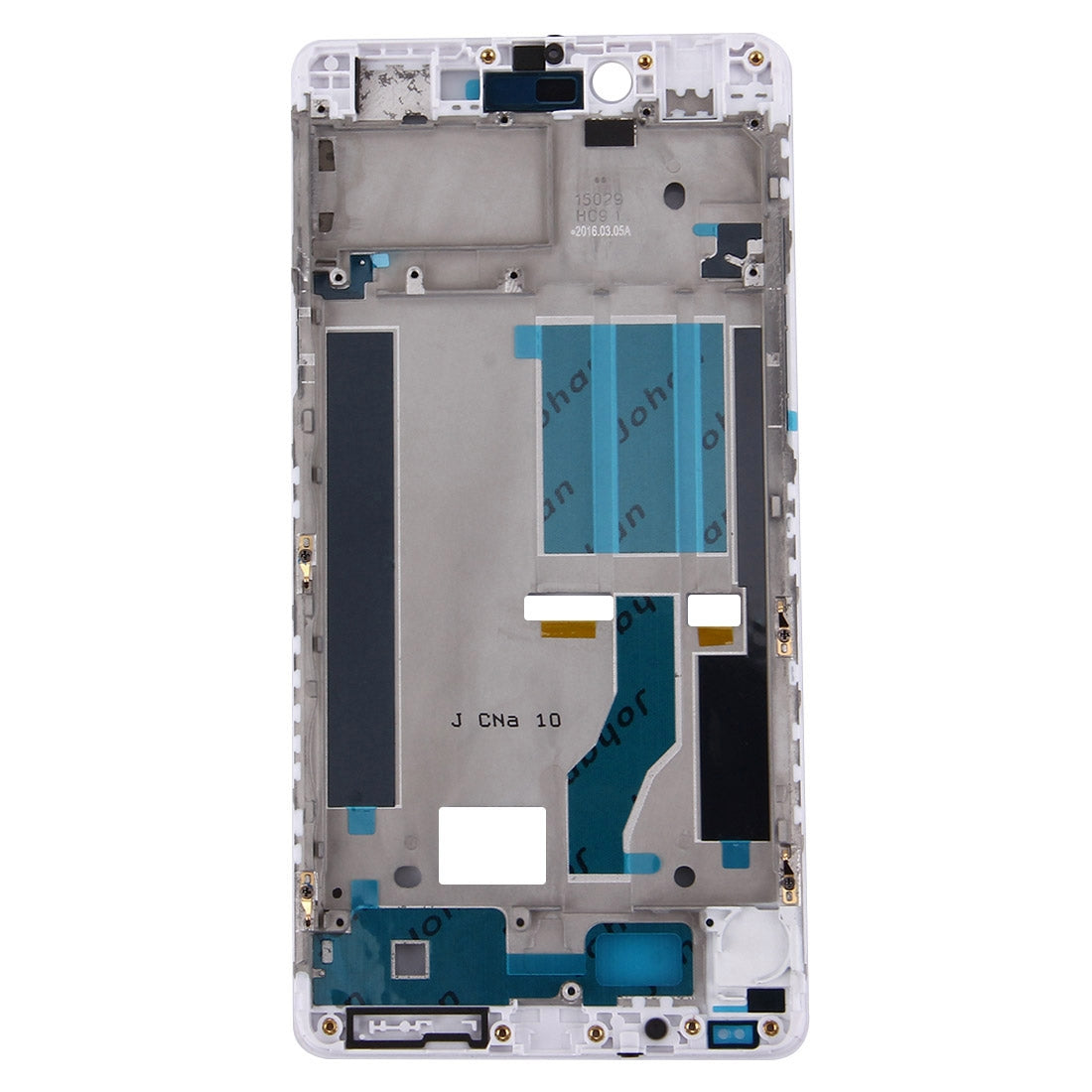 For OPPO A53 Front Housing LCD Frame Bezel Plate (White)