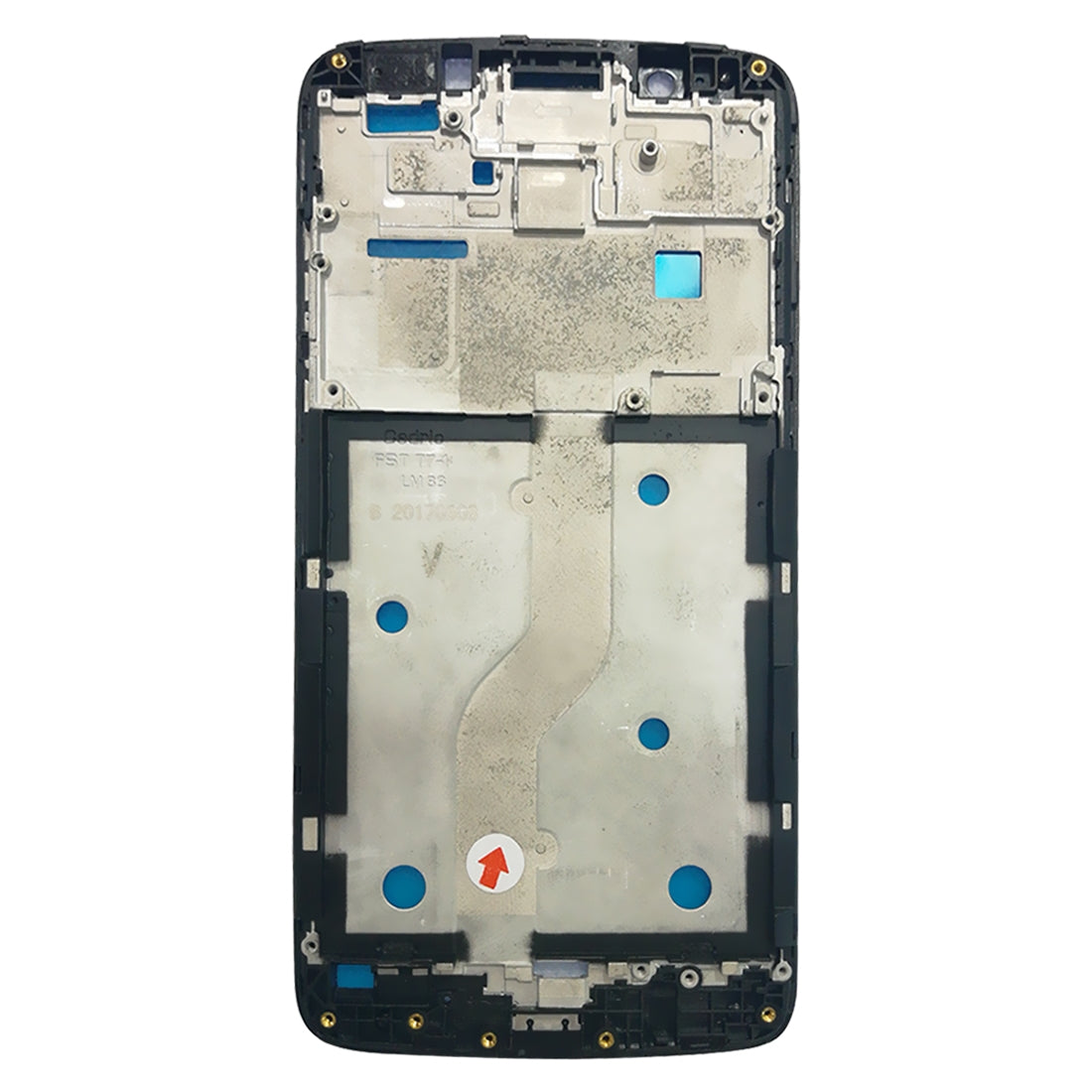 Front Housing LCD Frame Bezel for Motorola Moto G5(Grey)