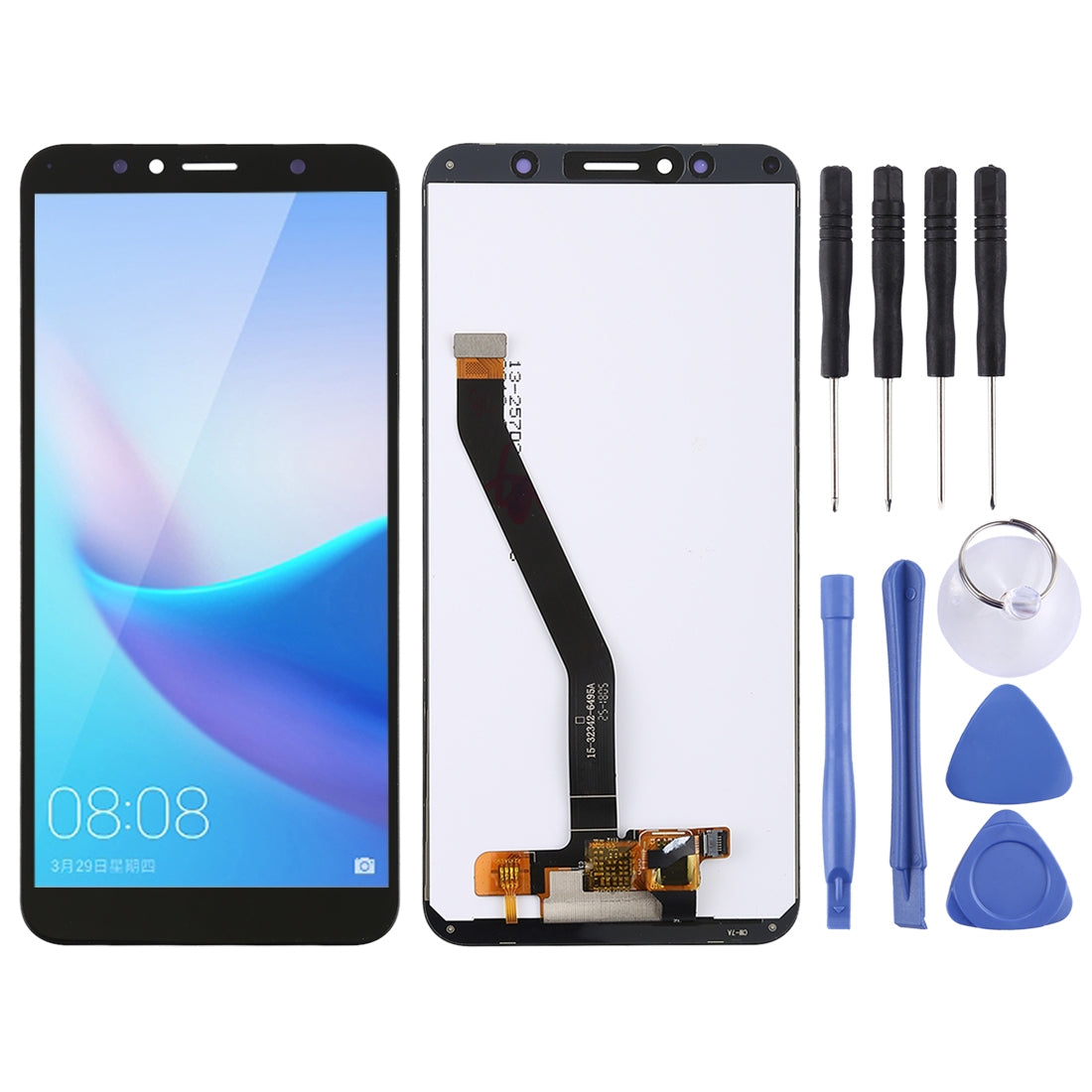 LCD Screen and Digitizer Full Assembly for Huawei Enjoy 8e / Y6 (2018)(Black)