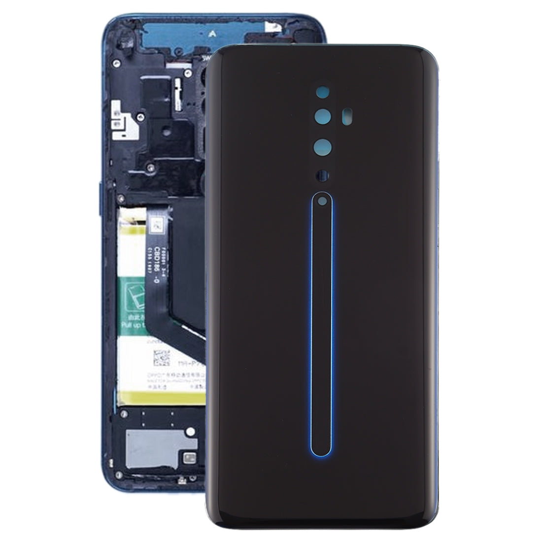 For OPPO Reno2 Z Battery Back Cover (Black)