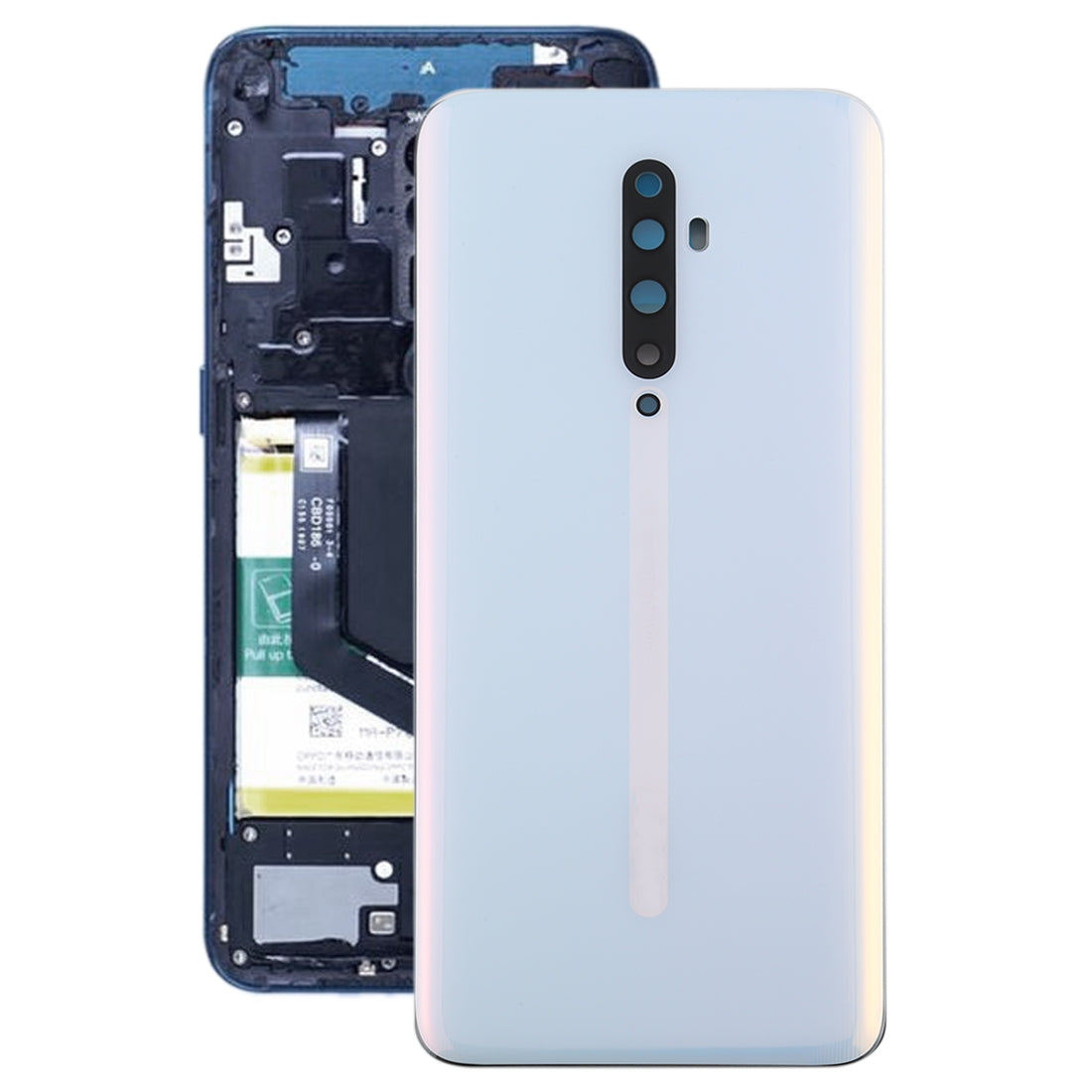 For OPPO Reno2 Z Battery Back Cover (White)