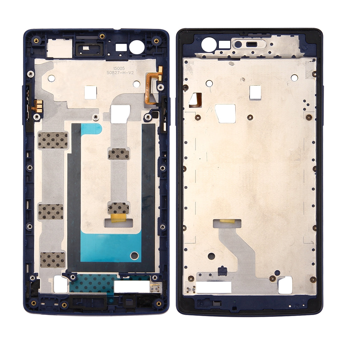 For OPPO A31 Front Housing LCD Frame Bezel Plate (Blue)
