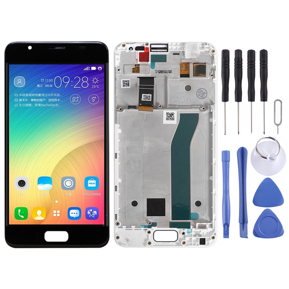OEM LCD Screen for ASUS ZenFone Pegasus 4A ZB500TL X00KD Digitizer Full Assembly with Frame?Black)