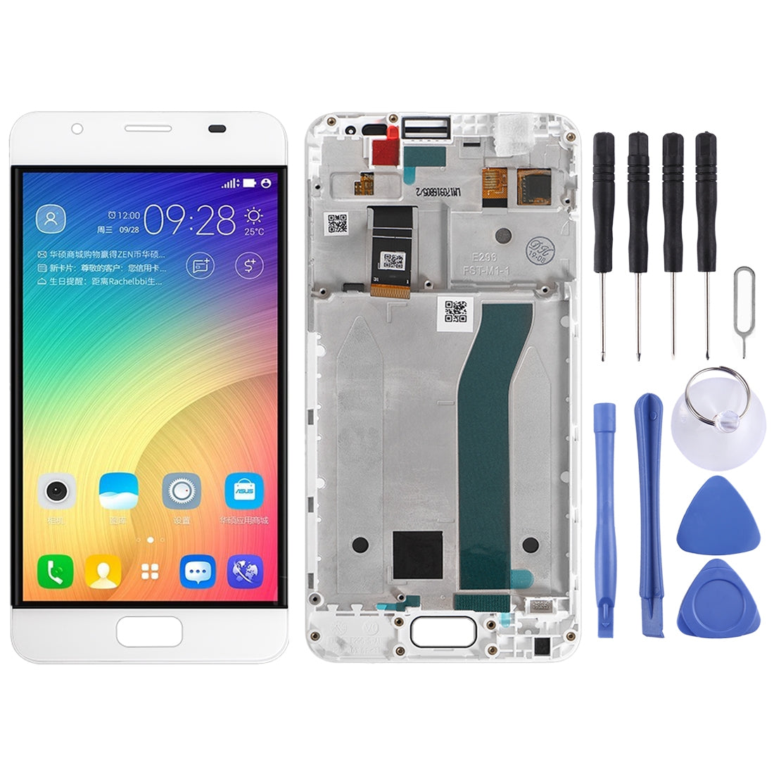 OEM LCD Screen for ASUS ZenFone Pegasus 4A ZB500TL X00KD  Digitizer Full Assembly with Frame?White)