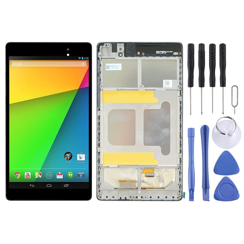 LCD Screen and Digitizer Full Assembly with Frame for Asus Google Nexus 7 2nd 2013 ME571KL (WIFI Version) (Black)