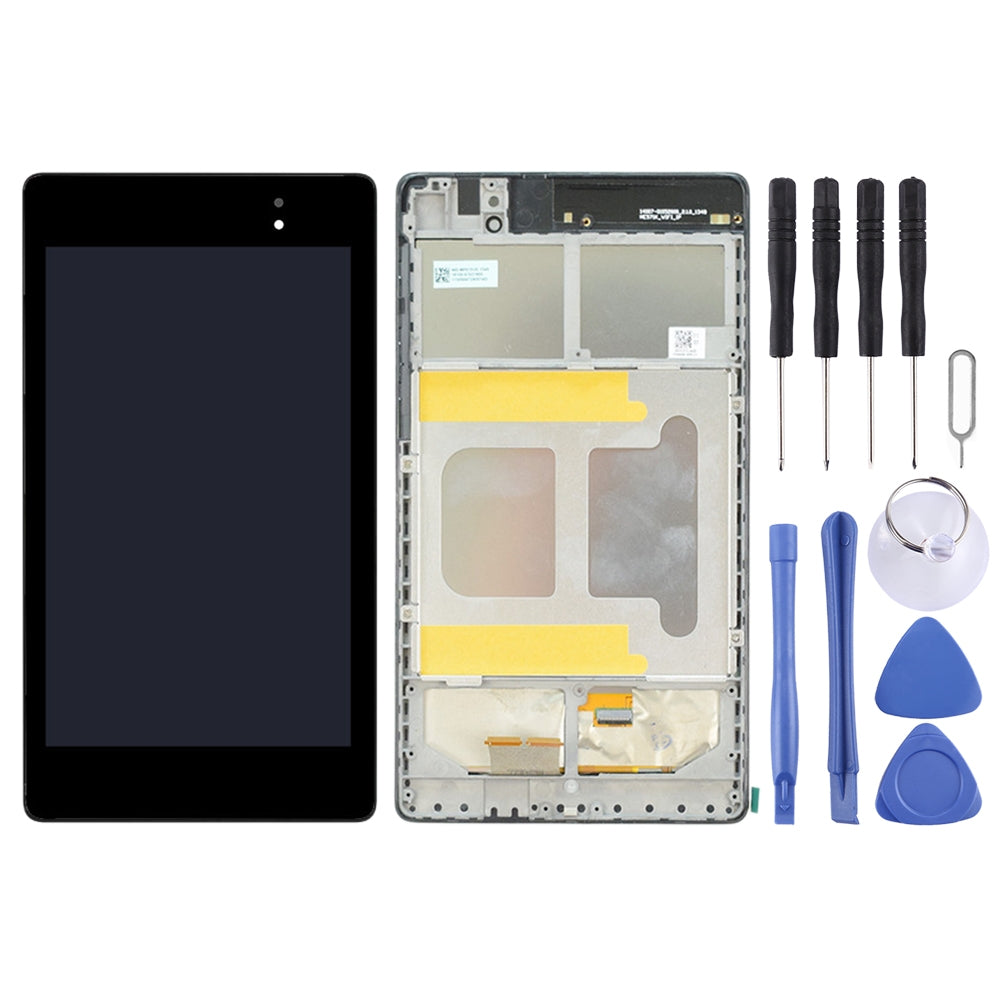 LCD Screen and Digitizer Full Assembly with Frame for Asus Google Nexus 7 2nd 2013 ME571KL (WIFI Version) (Black)