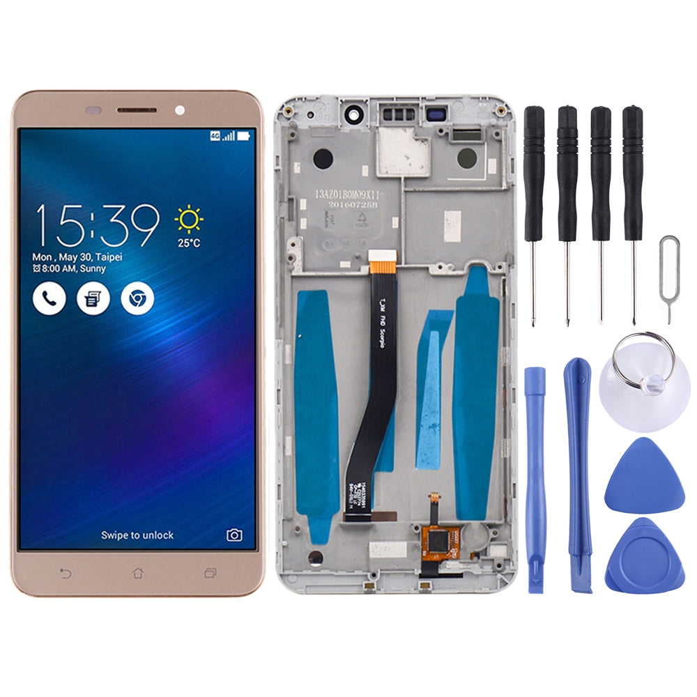 OEM LCD Screen for Asus ZenFone 3 Laser ZC551KL Z01BD Digitizer Full Assembly with Frame?Gold)