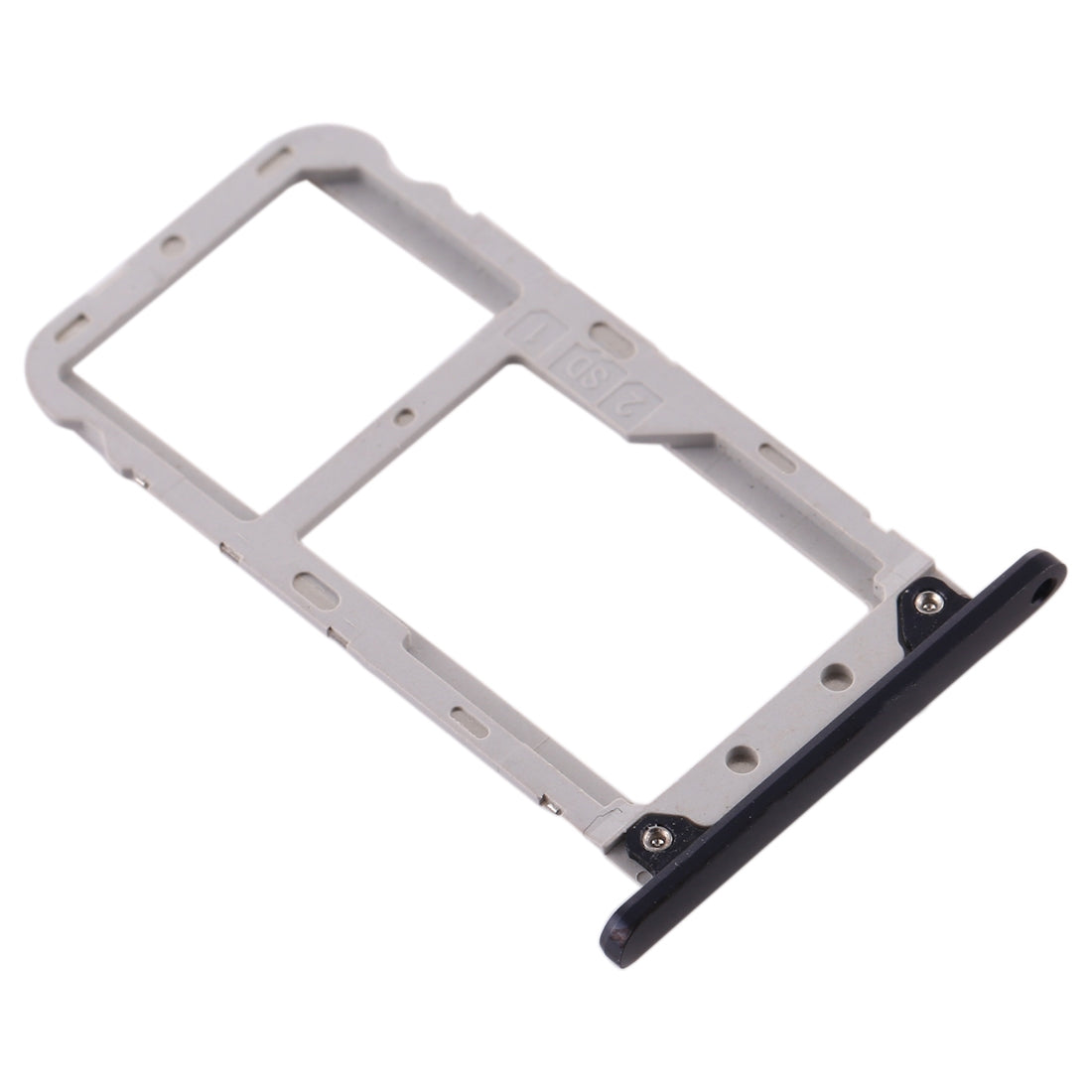 SIM Card Tray + SIM Card Tray / Micro SD Card Tray for Asus Zenfone 4 ZE554KL Z01KDA Z01KD(Black)
