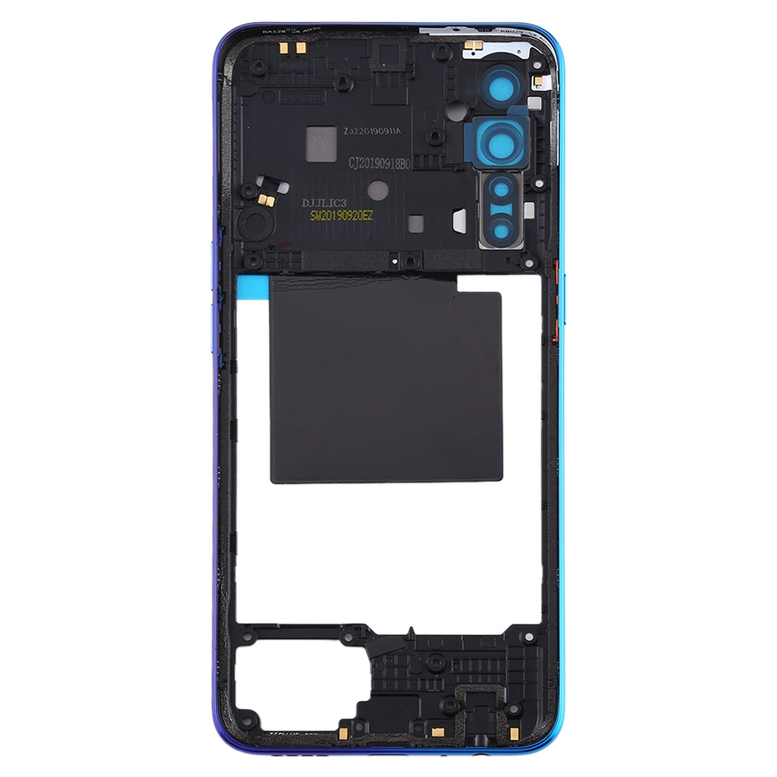 For OPPO Realme X2 Original Middle Frame Bezel Plate (Blue)