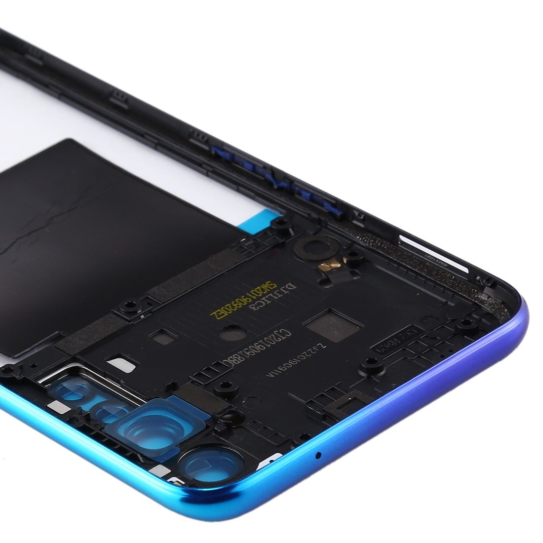For OPPO Realme X2 Original Middle Frame Bezel Plate (Blue)