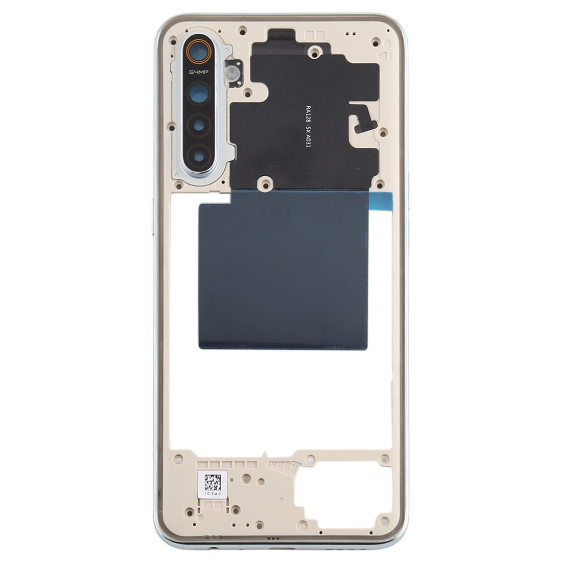 For OPPO Realme X2 Original Middle Frame Bezel Plate (White)