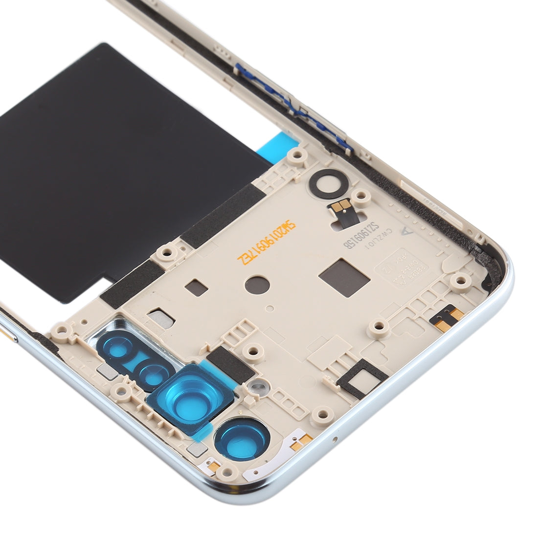 For OPPO Realme X2 Original Middle Frame Bezel Plate (White)