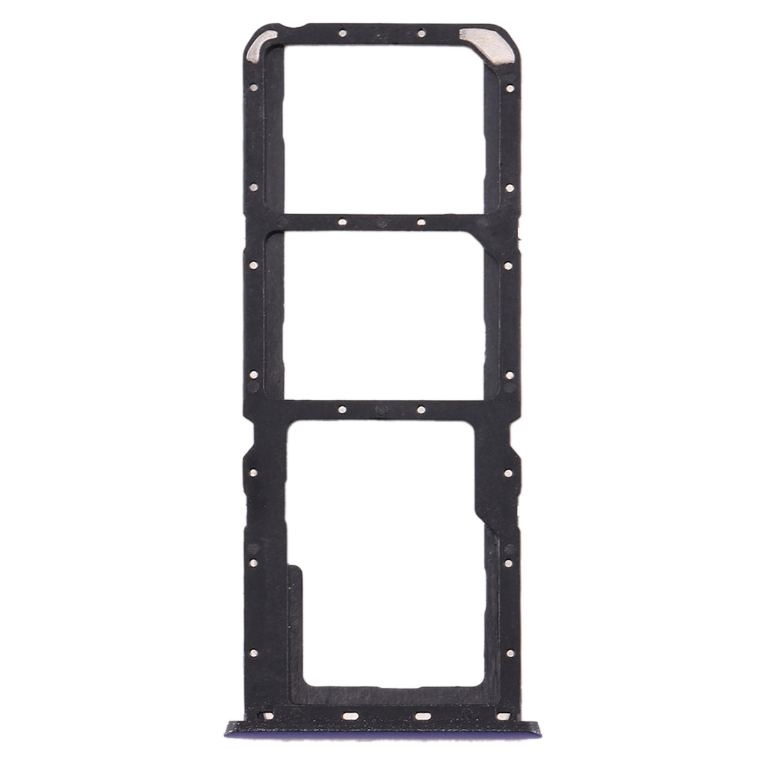 For OPPO Realme X2 SIM Card Tray + SIM Card Tray + Micro SD Card Tray (Purple)