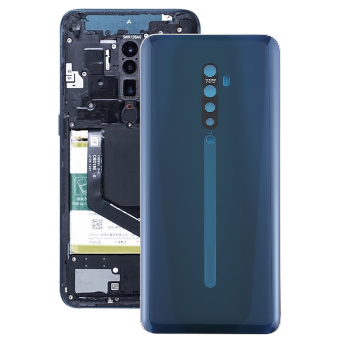 For OPPO Reno2 Back Cover (Dark Blue)
