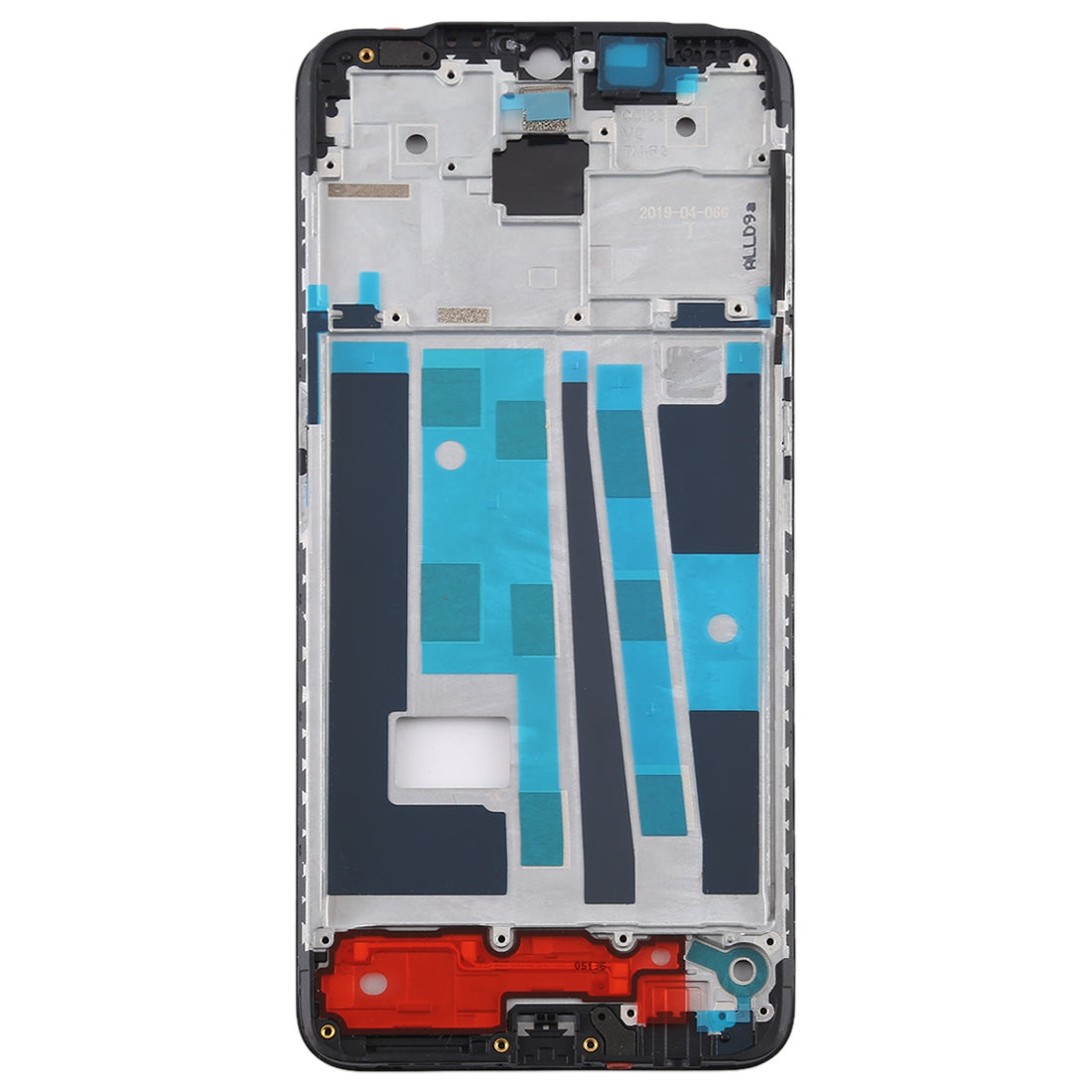 For OPPO A9 Front Housing LCD Frame Bezel Plate (Black)