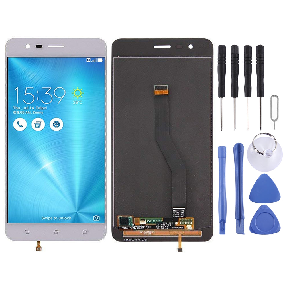 OEM LCD Screen for Asus ZenFone 3 Zoom / ZE553KL Z01HDA with Digitizer Full Assembly (White)
