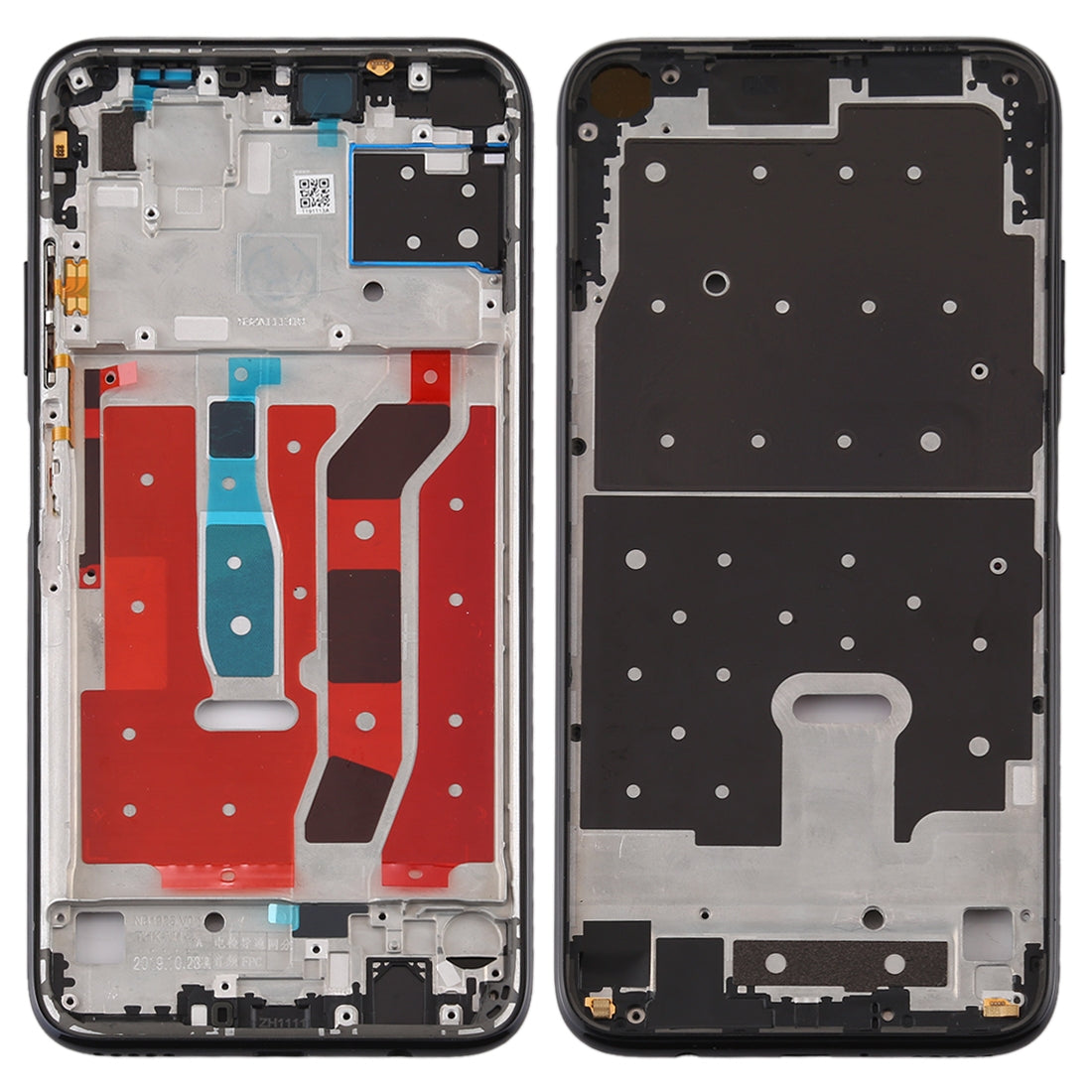 Original Middle Frame Bezel Plate for Huawei P40 Lite(Black)
