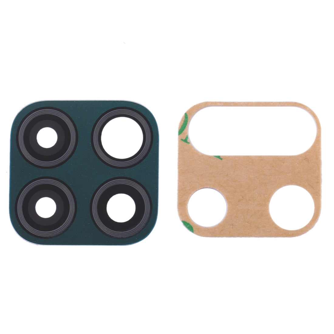 For Huawei P40 Lite 10pcs Original Back Camera Lens (Green)