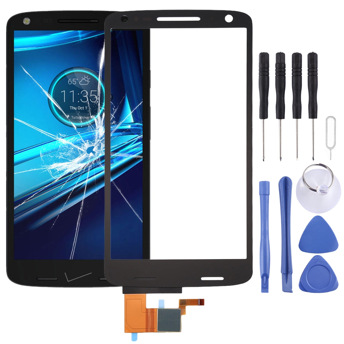 Touch Panel for Motorola DROID Turbo 2 / XT1585(Black)