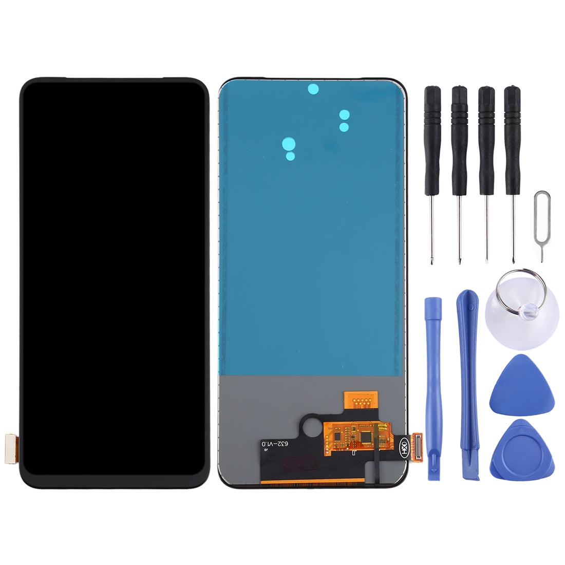 TFT LCD Screen For OPPO Reno2 Z / Reno2 F / K3 / Realme X with Digitizer Full Assembly (No Fingerprint Identification)