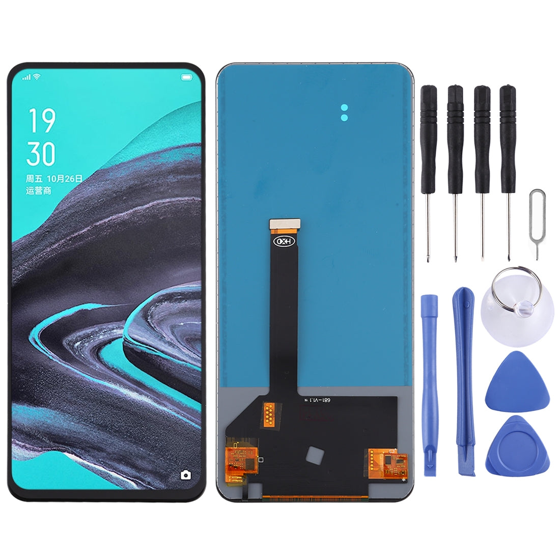 TFT LCD Screen For OPPO Reno2 with Digitizer Full Assembly (No Fingerprint Identification)
