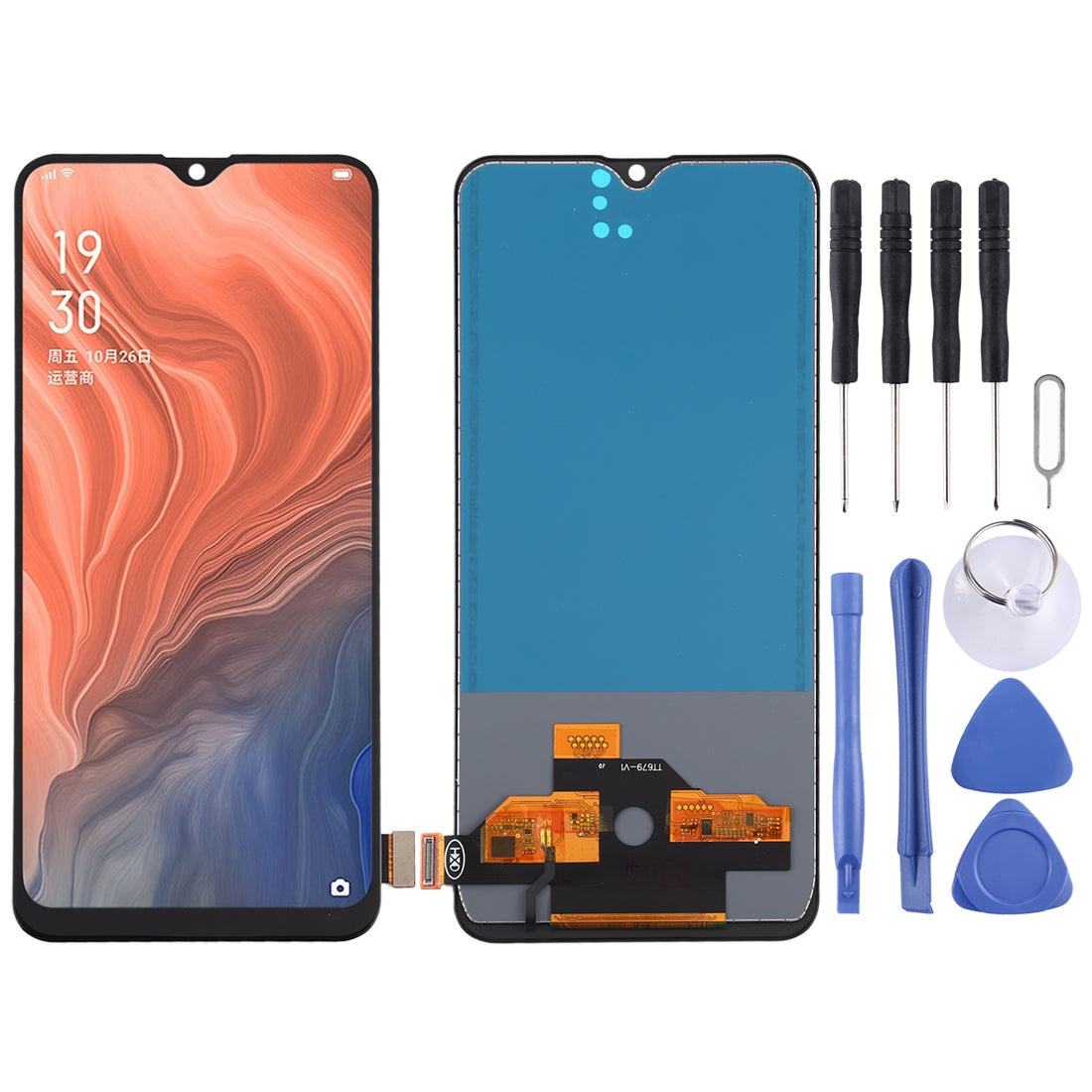 TFT LCD Screen For OPPO Reno Z / K5 / Realme XT / Realme X2 with Digitizer Full Assembly (No Fingerprint Identification)