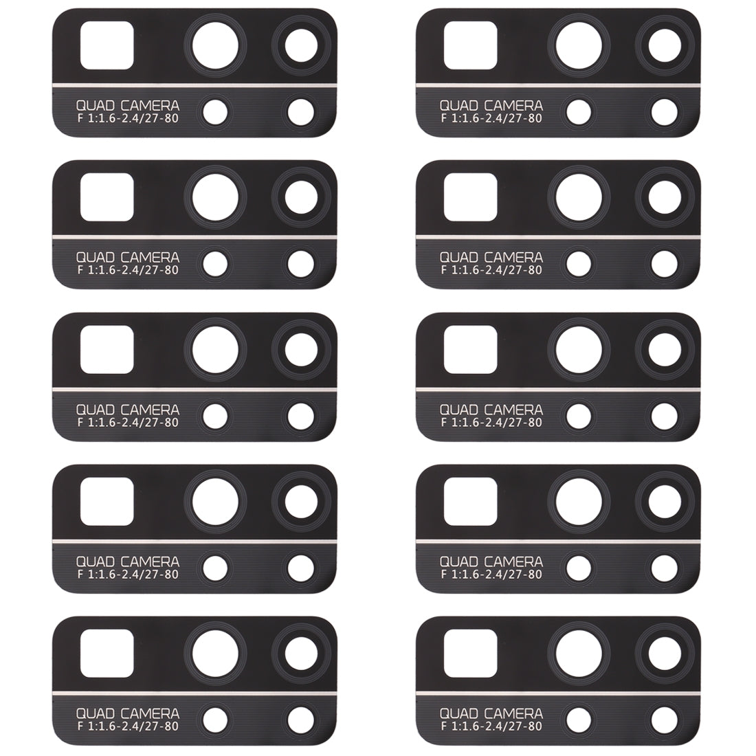For Huawei Honor 30 10pcs Back Camera Lens