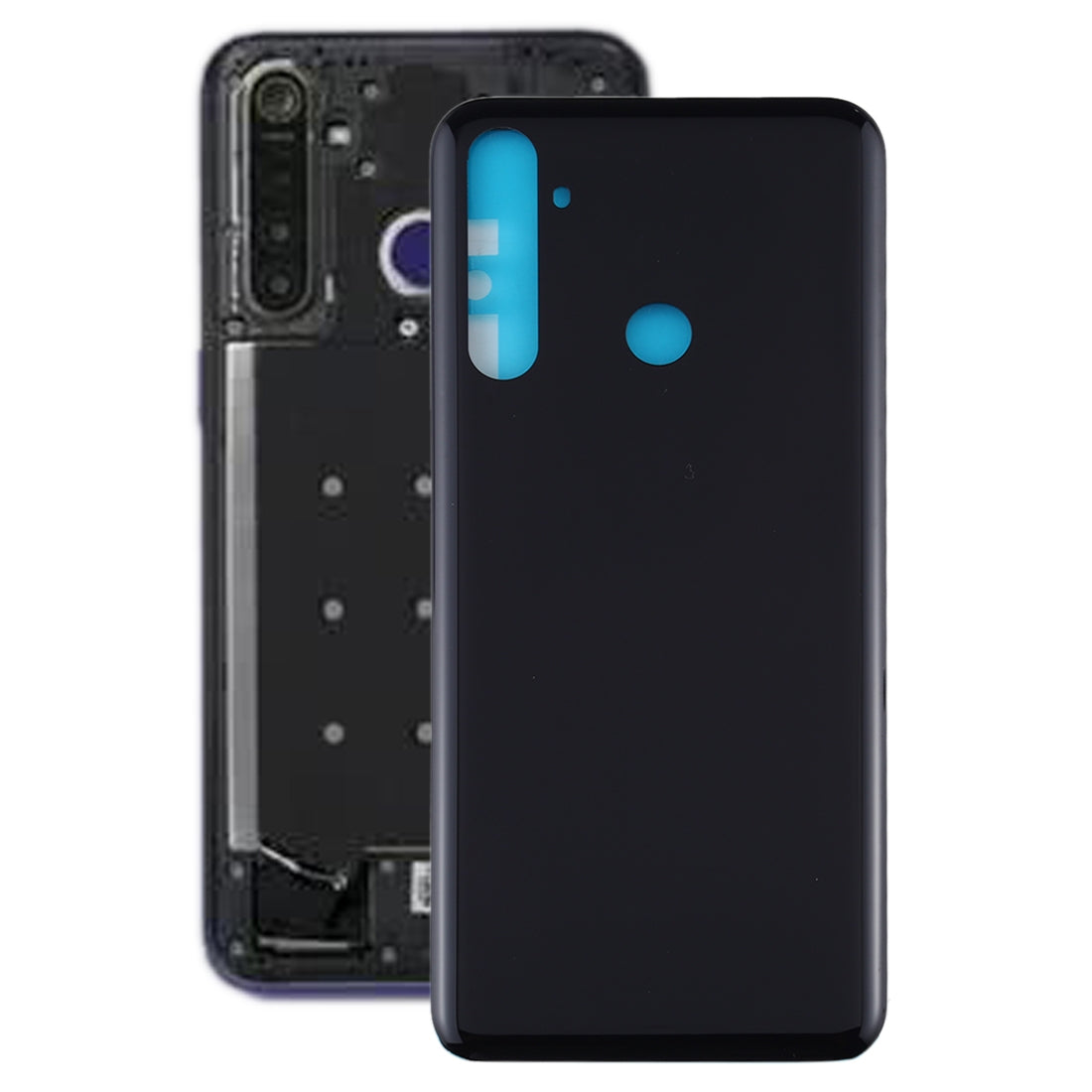 For OPPO Realme 6i Battery Back Cover (Black)