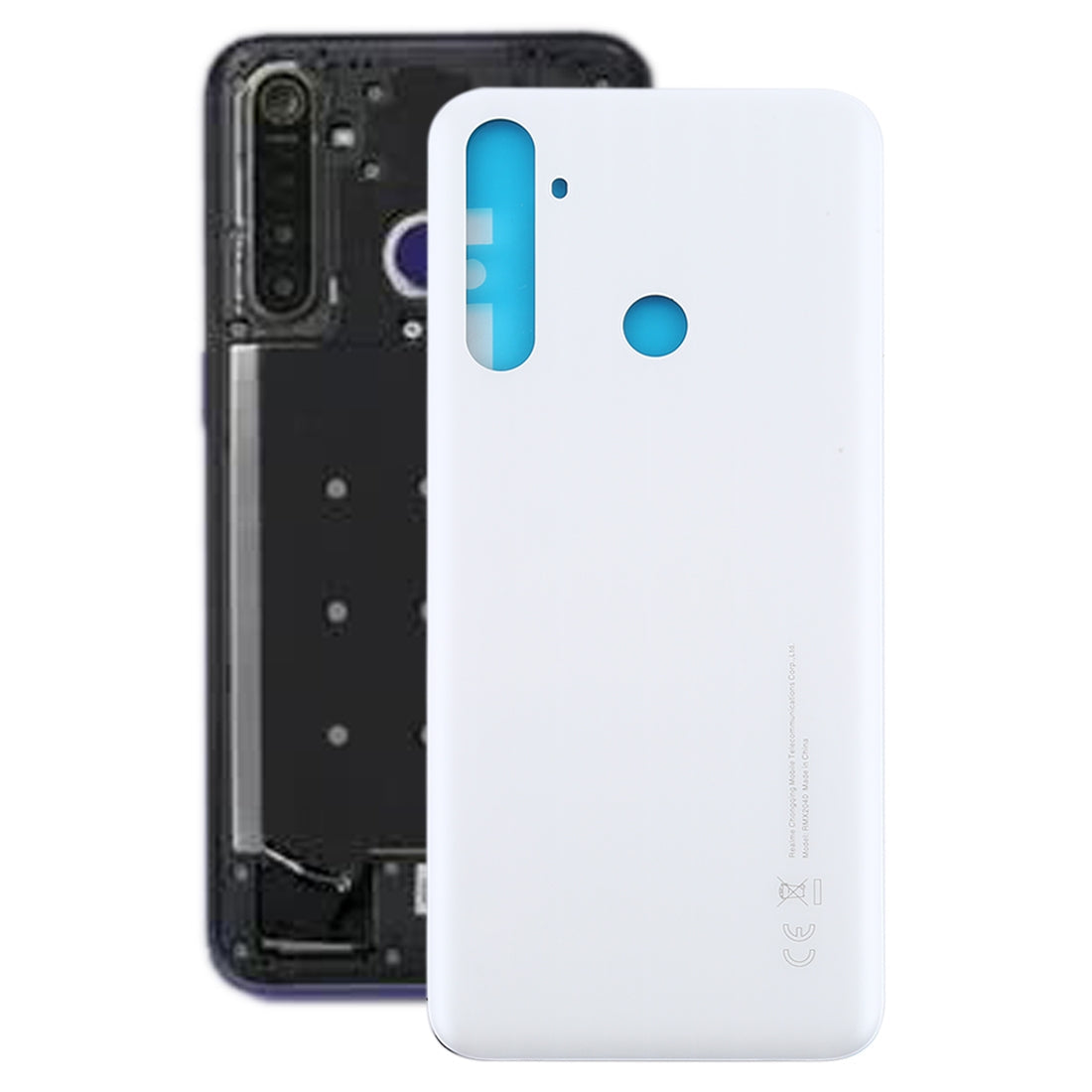 For OPPO Realme 6i Battery Back Cover (White)