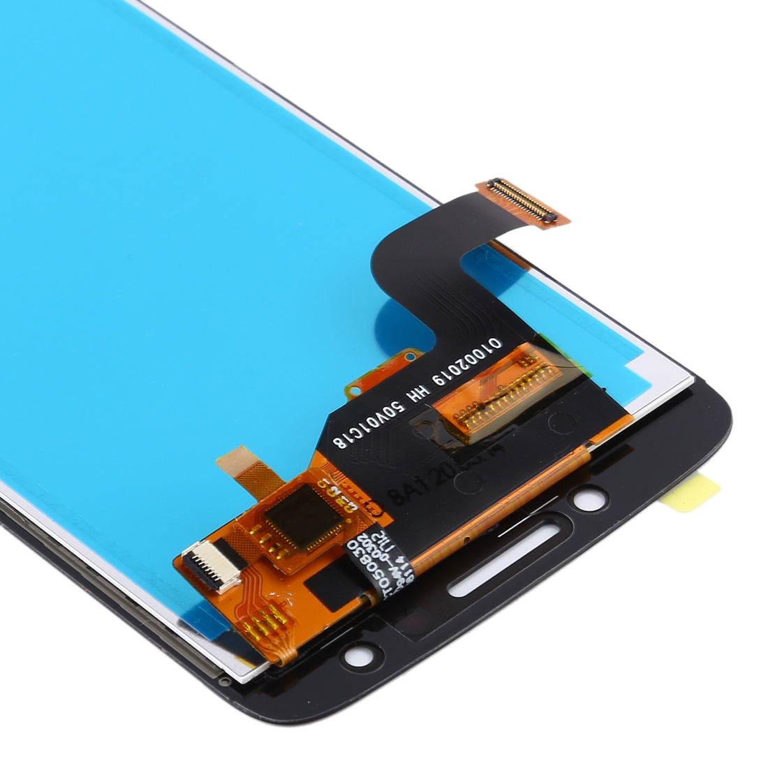 Original LCD Screen for Motorola E4 XT1767 / XT1768 (US Version)Digitizer Full Assembly with Hole (Black)